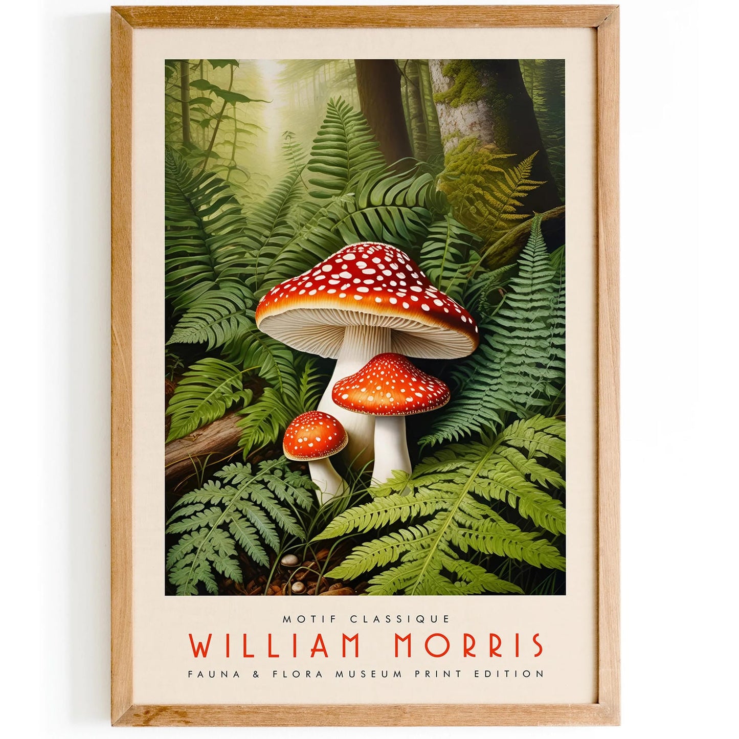 Red Mushrooms Poster