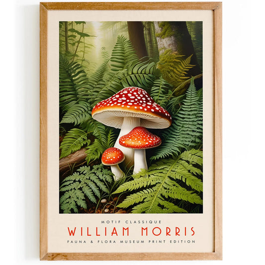 Red Mushrooms Poster