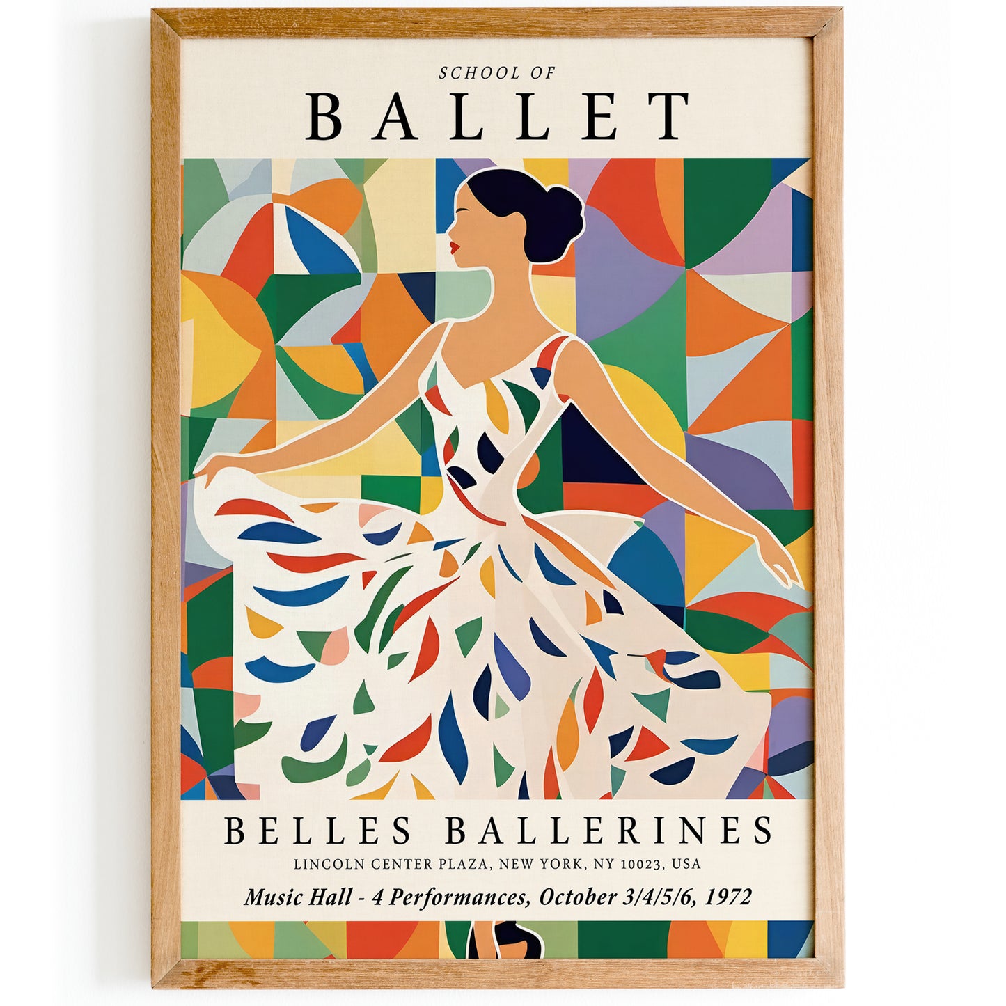 School of Ballet Poster Kids Room Decor