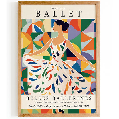 School of Ballet Poster Kids Room Decor