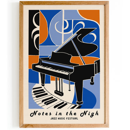 Notes in the Night Music Poster