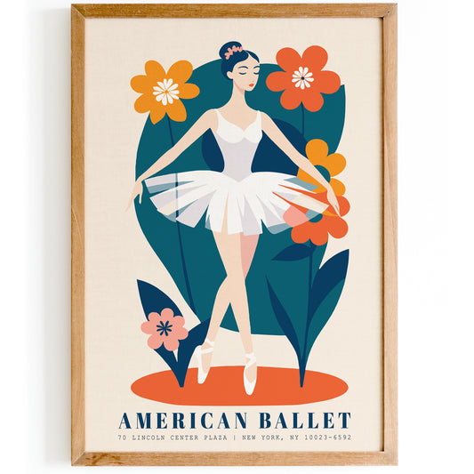 American Ballet Nursery Wall Art