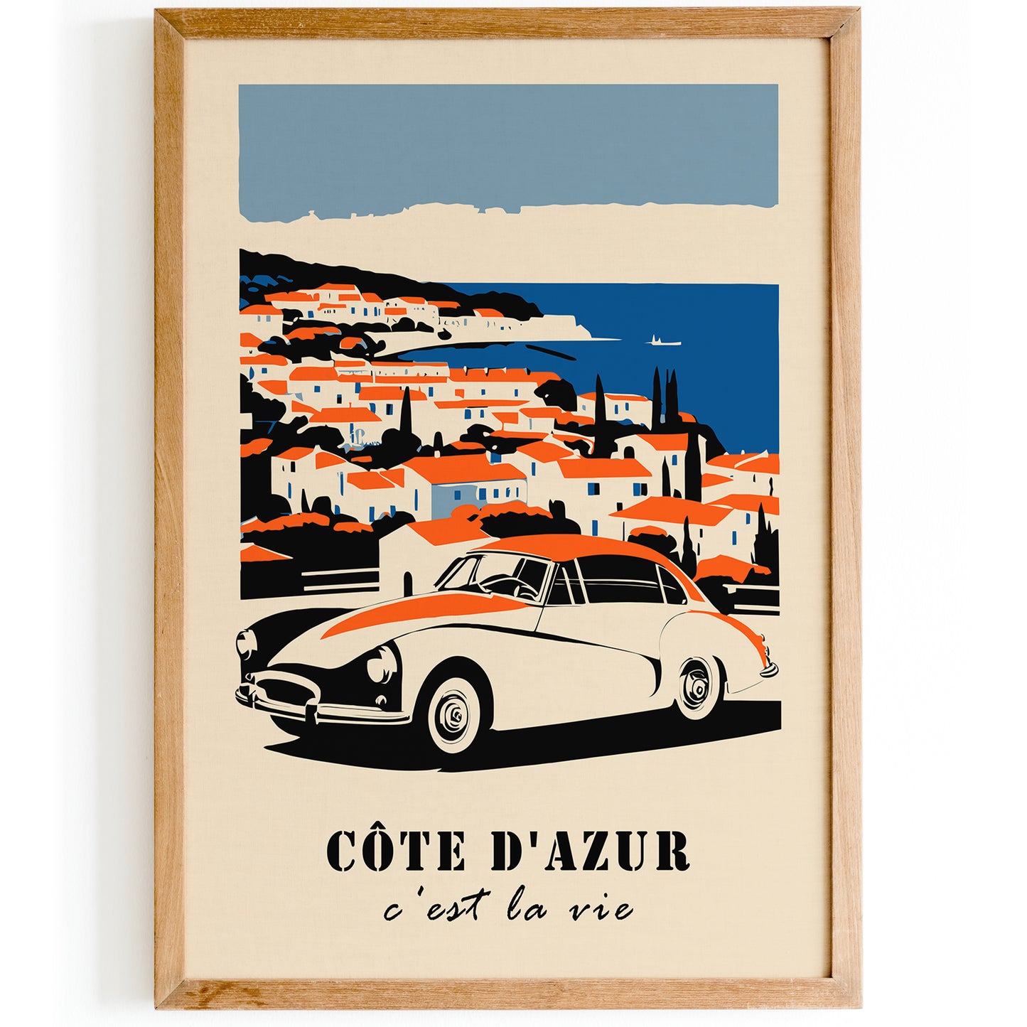 Cote d'Azur C'est la Vie Poster