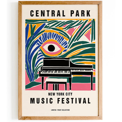 Central Park Music Poster