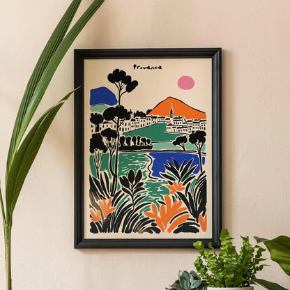 France Provence Colorful Landscape Poster