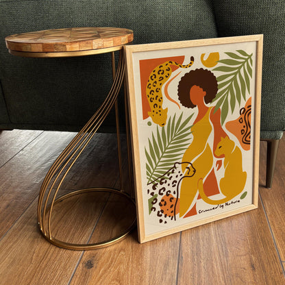 Afrohemian Nature Woman Art Poster