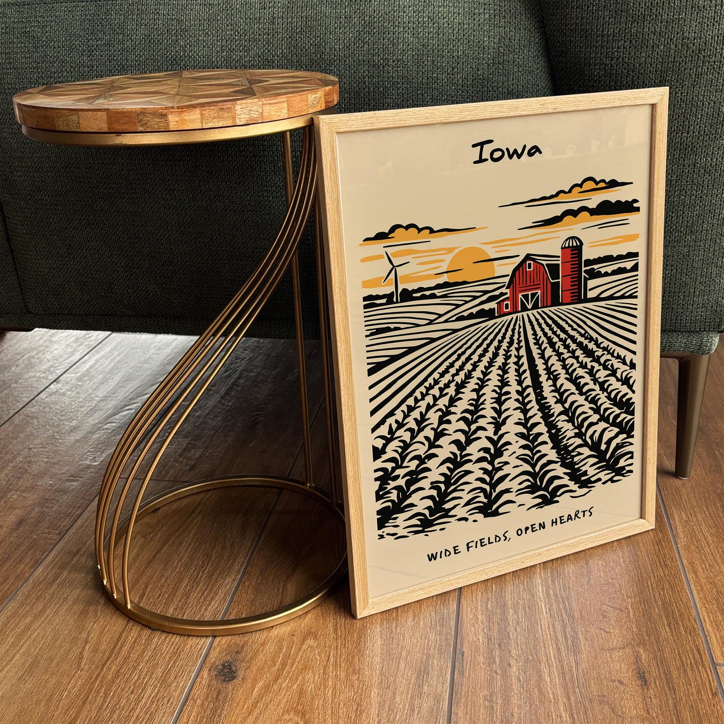 Iowa Landscape Poster