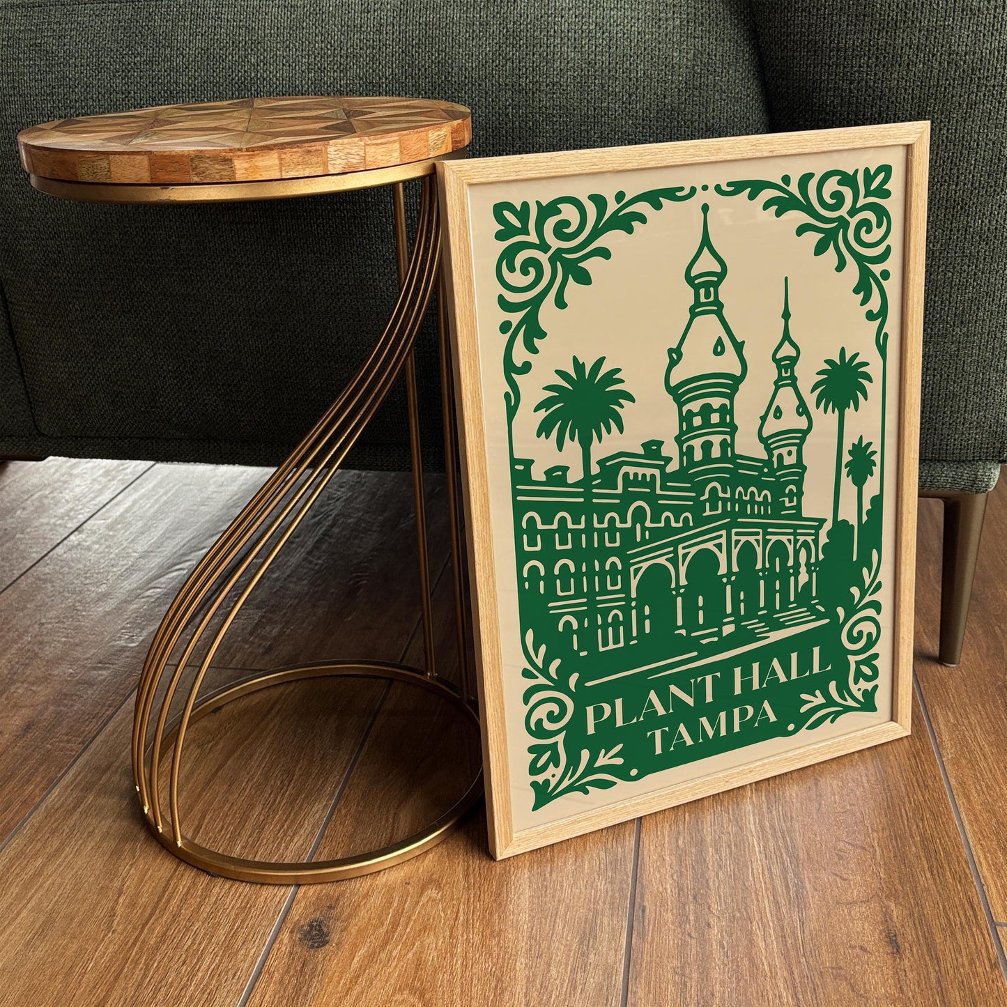 Plant Hall Tampa Vintage Travel Poster
