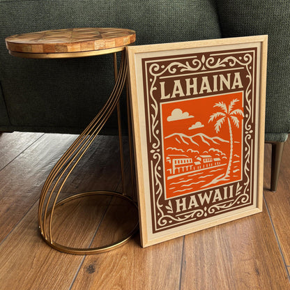 Lahaina Hawaii Travel Poster