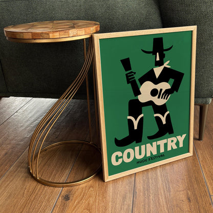 Country Music Festival Poster - Cowboy Wall Art