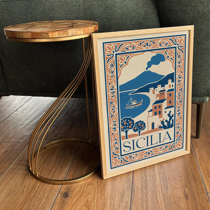 Sicilia Travel Poster