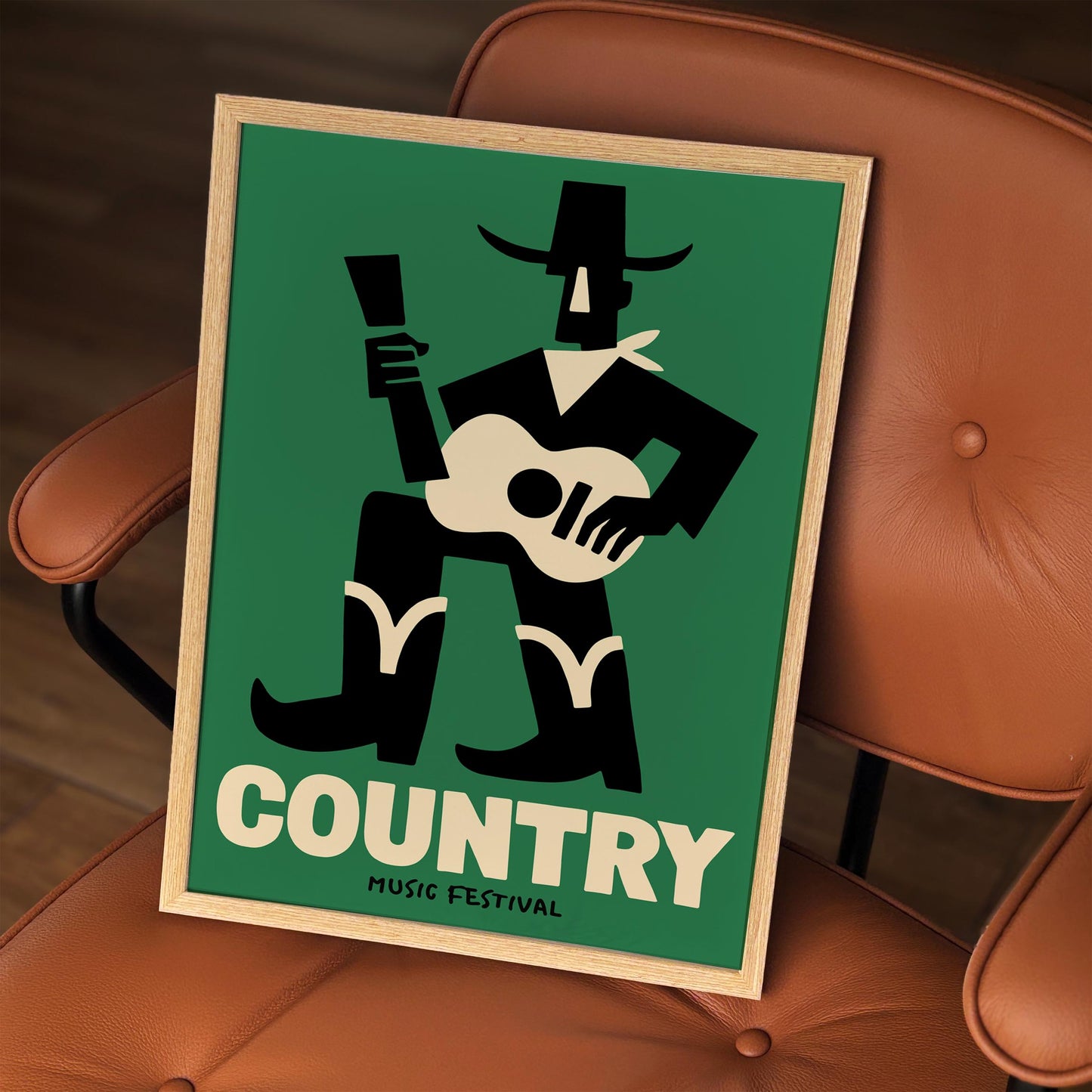 Country Music Festival Poster - Cowboy Wall Art