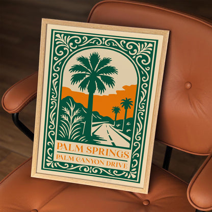 Palm Springs Palm Canyon Drive Poster