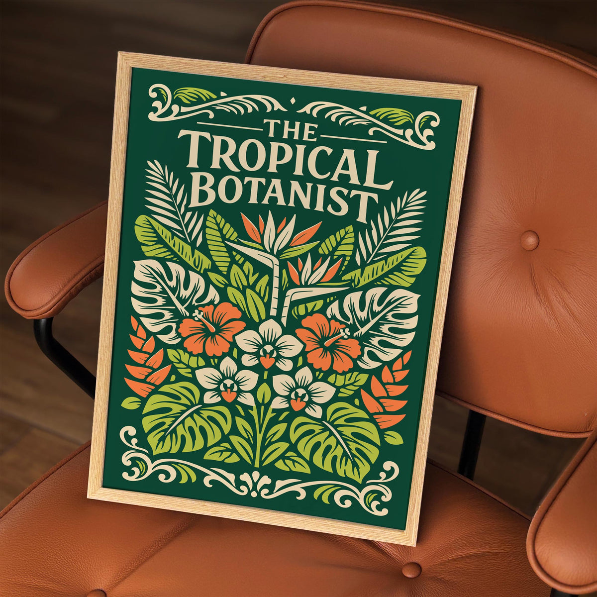 Tropical Botanist Botanical Art Poster