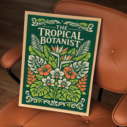 Tropical Botanist Botanical Art Poster