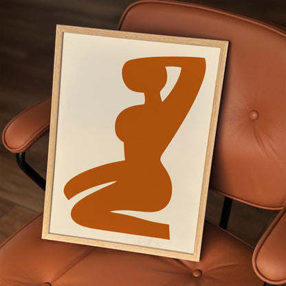 Abstract Woman Silhouette Art Poster