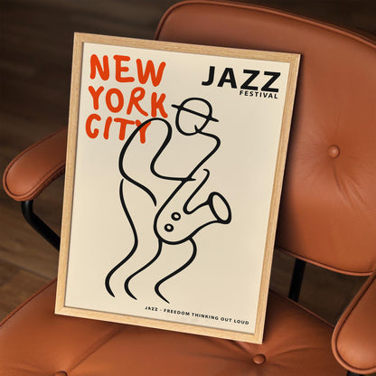 New York City Jazz Festival Art Poster