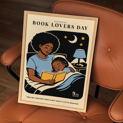 National Book Lovers Day Poster