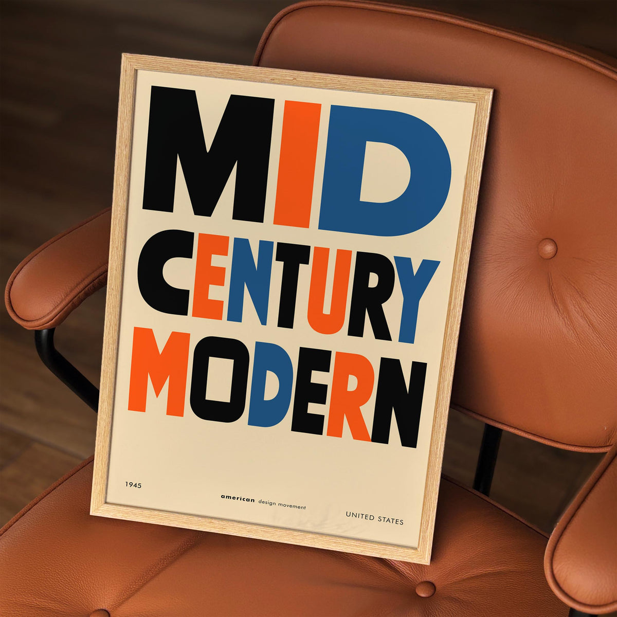 Mid Century Modern American Art Poster