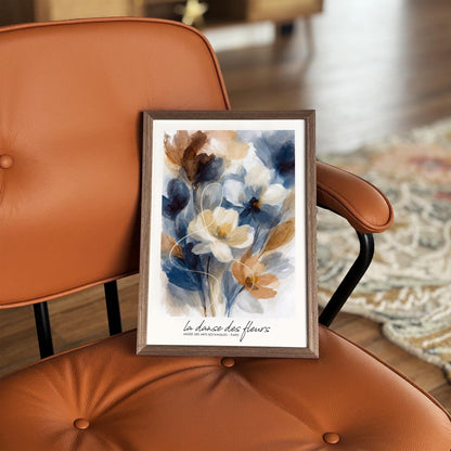 Dance of Flowers Poster - Artistic Floral Painting Wall Art
