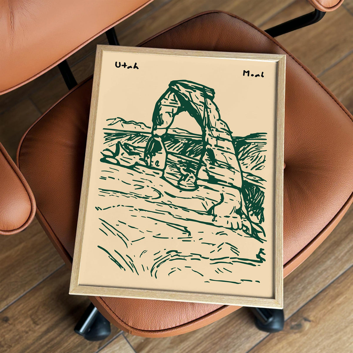 Moab Utah Travel Poster