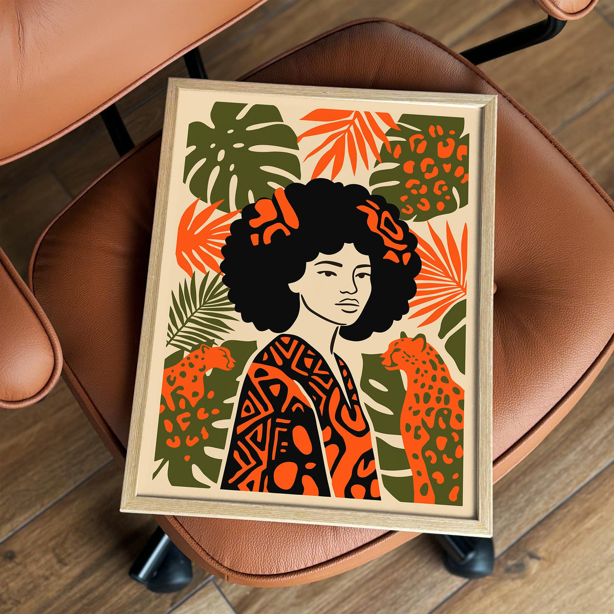 Afrohemian Divine Woman Art Poster