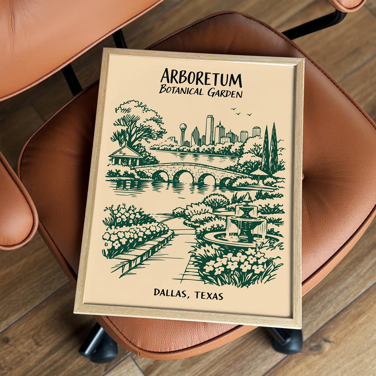 Dallas Arboretum Botanical Garden Poster