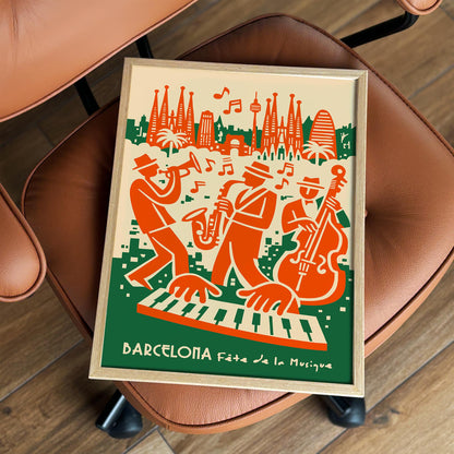 Barcelona Fete de la Musique Poster
