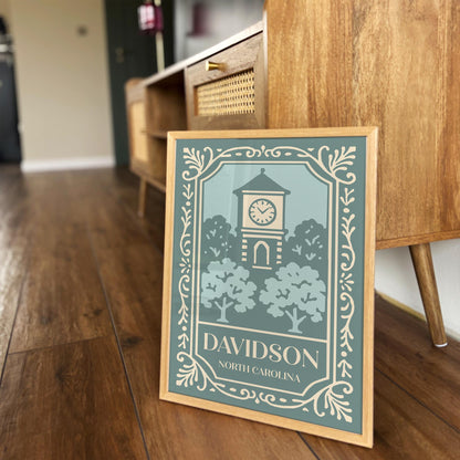 Davidson North Carolina Travel Poster