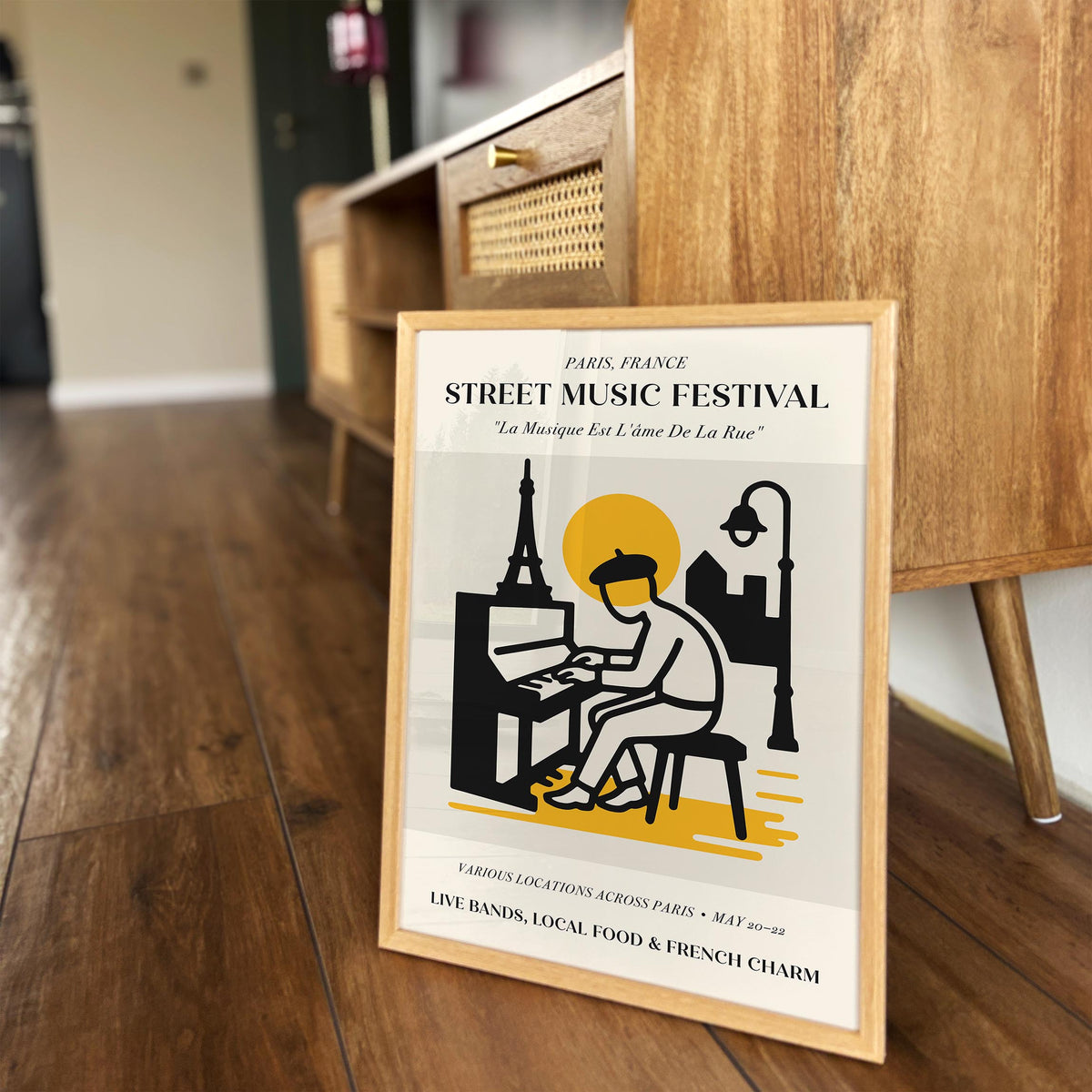 Paris Street Music Festival Art Poster