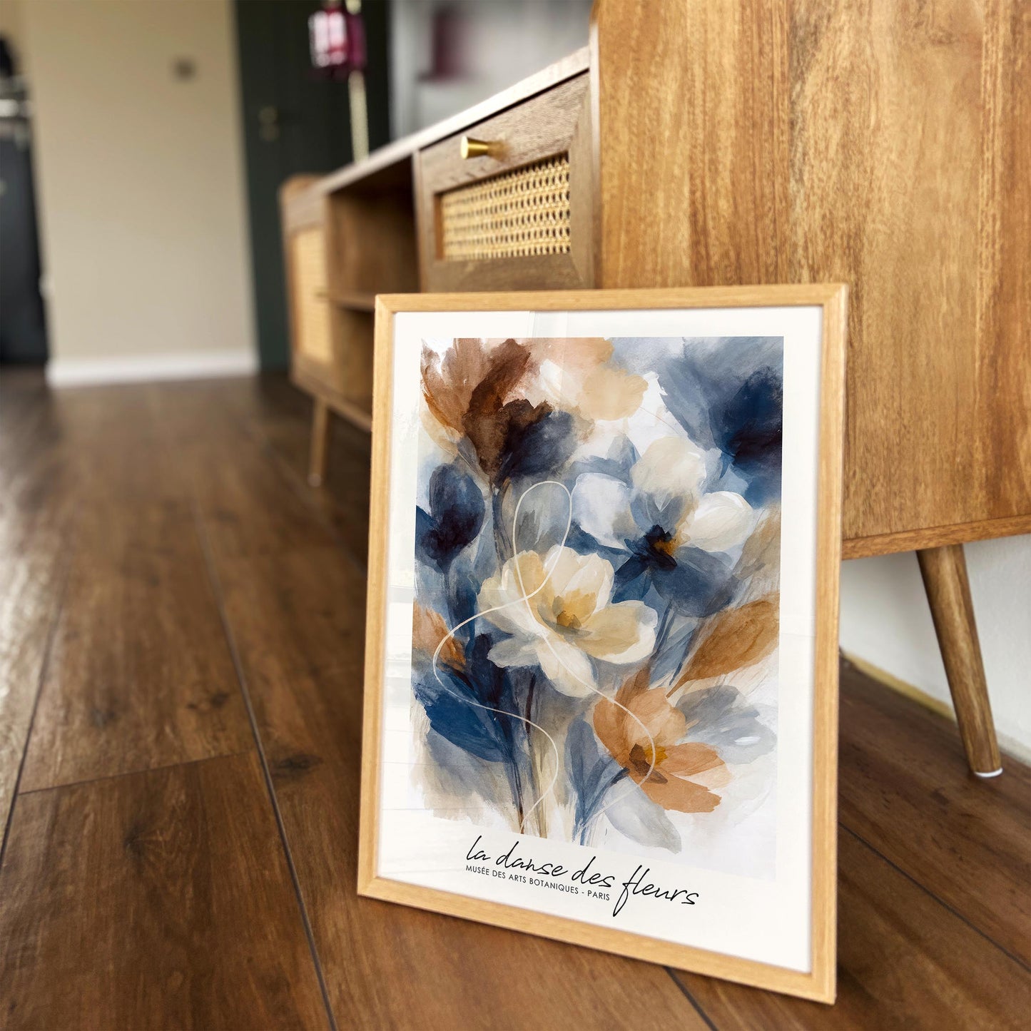 Dance of Flowers Poster - Artistic Floral Painting Wall Art