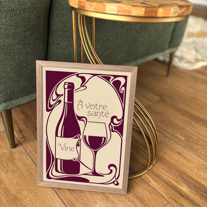 French Wine Kitchen Poster