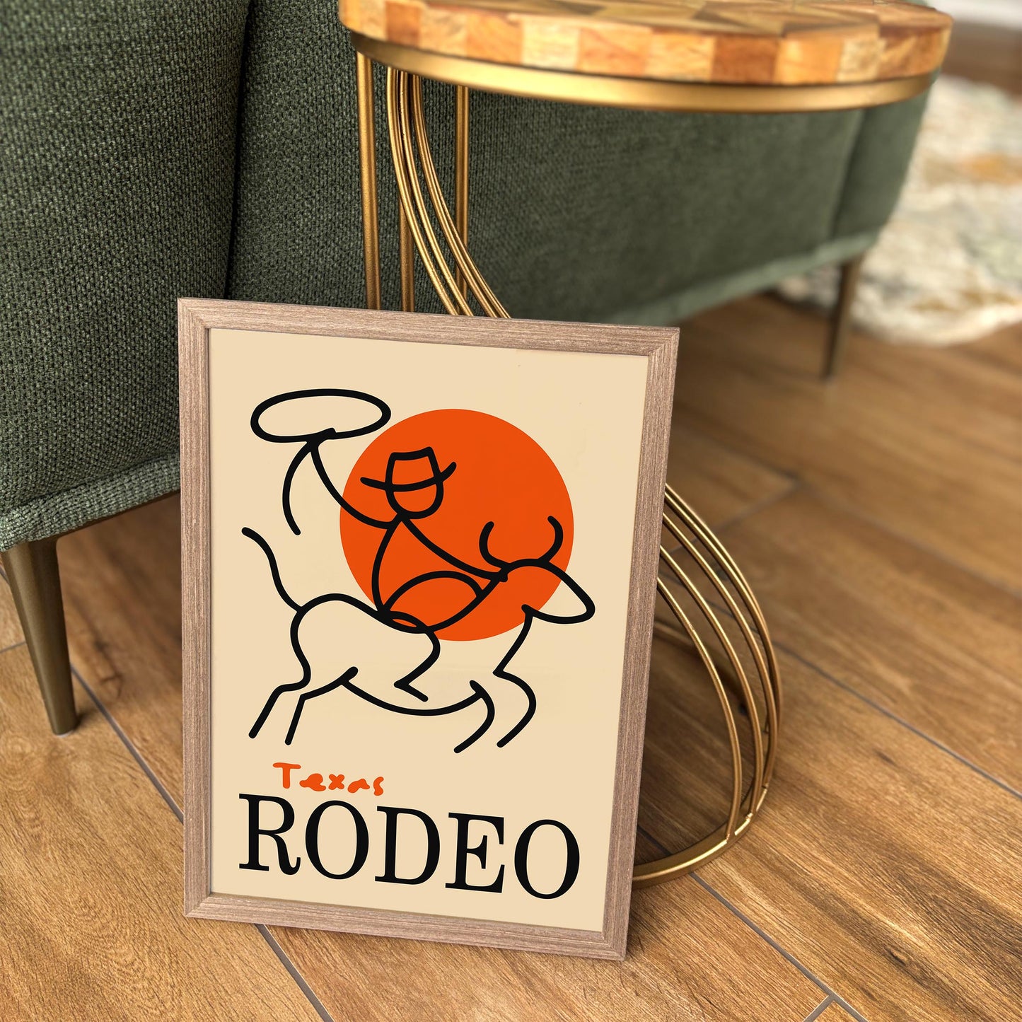 Texas Rodeo Wall Art Print