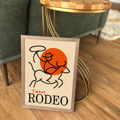 Texas Rodeo Wall Art Print