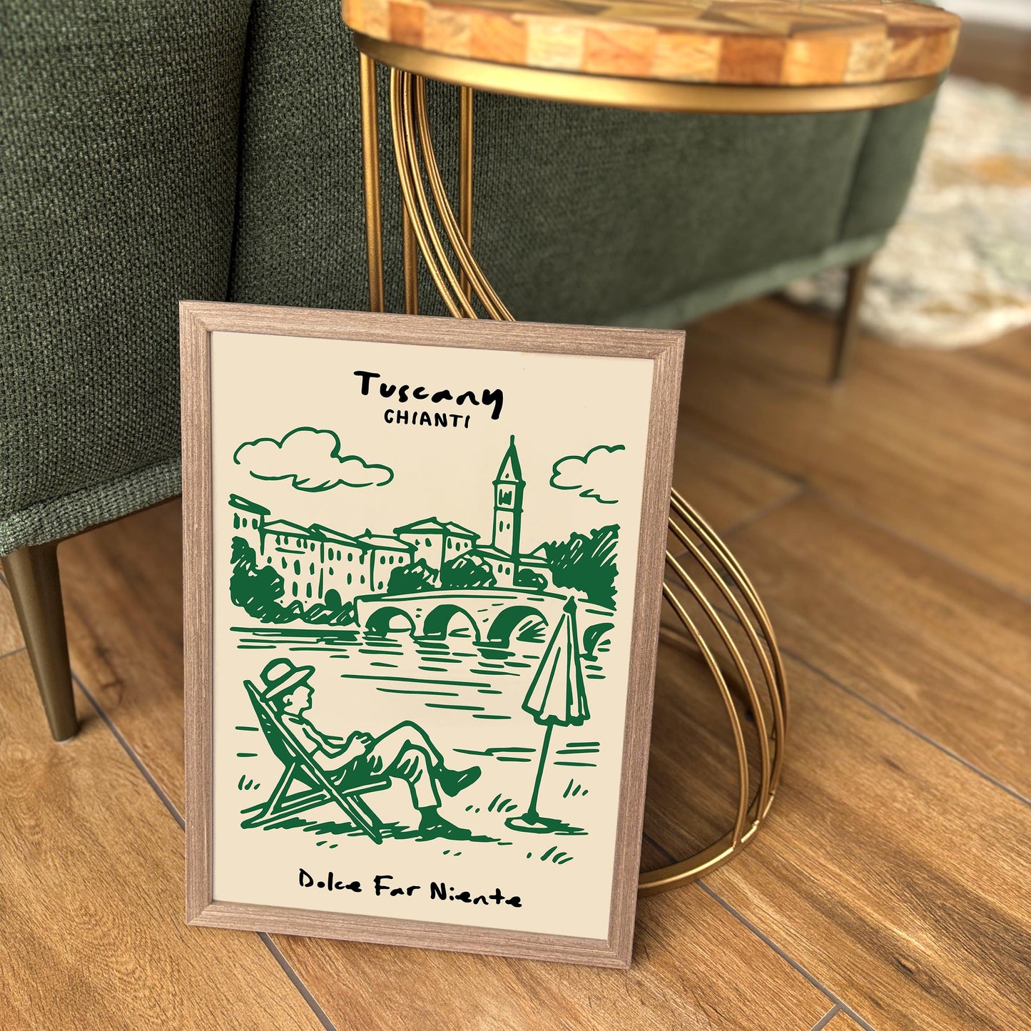 Tuscany Chianti Poster - Dolce Far Niente Wall Art