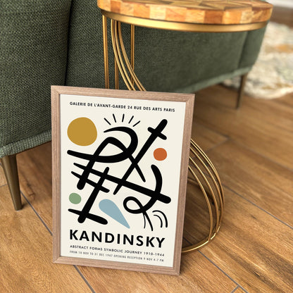 Kandinsky Paris Exhibition Art Poster