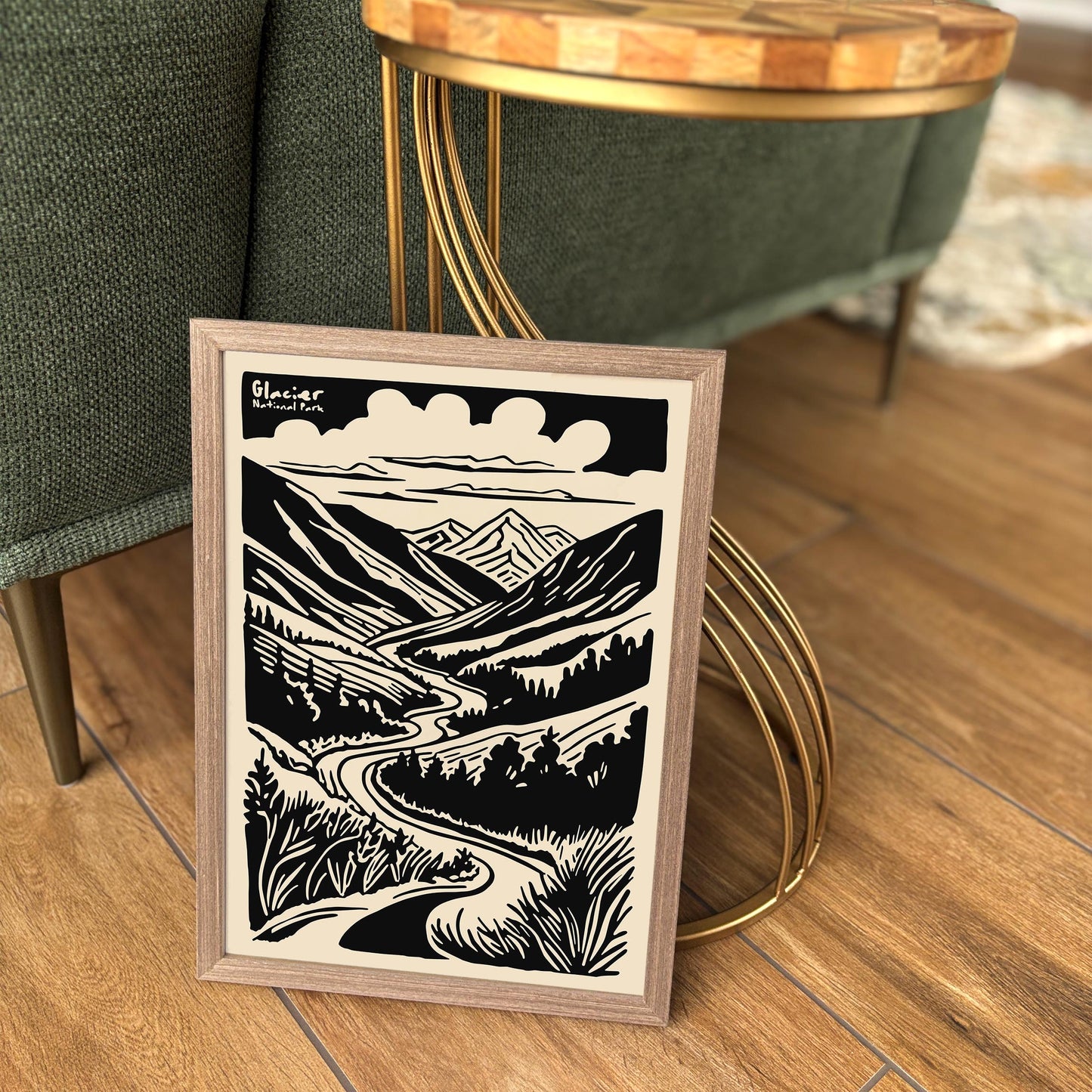 Glacier National Park Poster - Montana Travel Wall Art Print