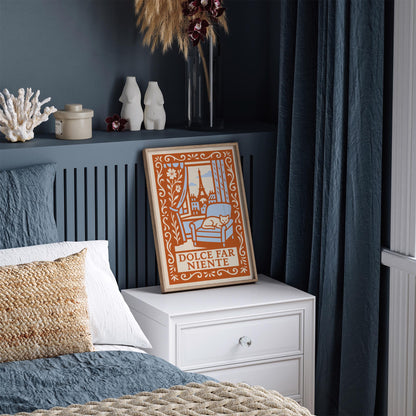 Dolce Far Niente in Paris Poster