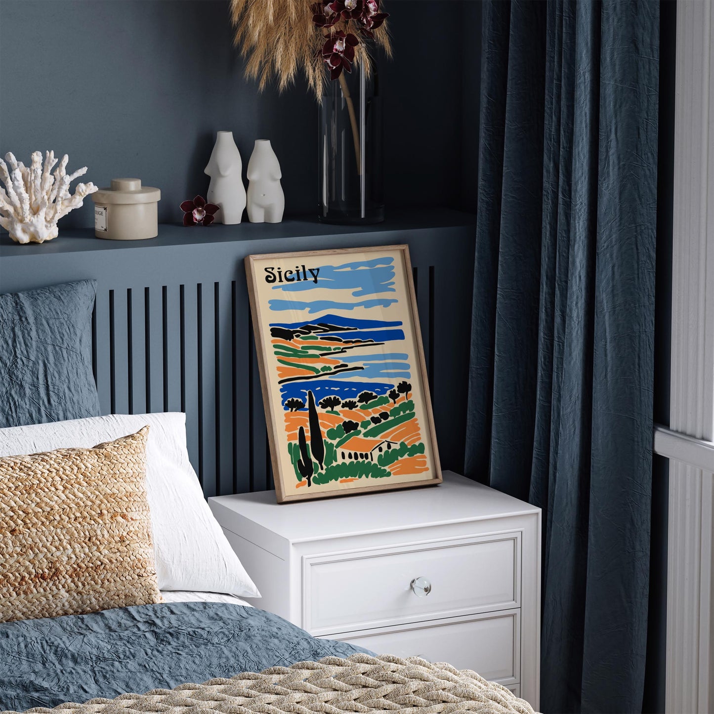 Sicily Tropical Scenic Poster