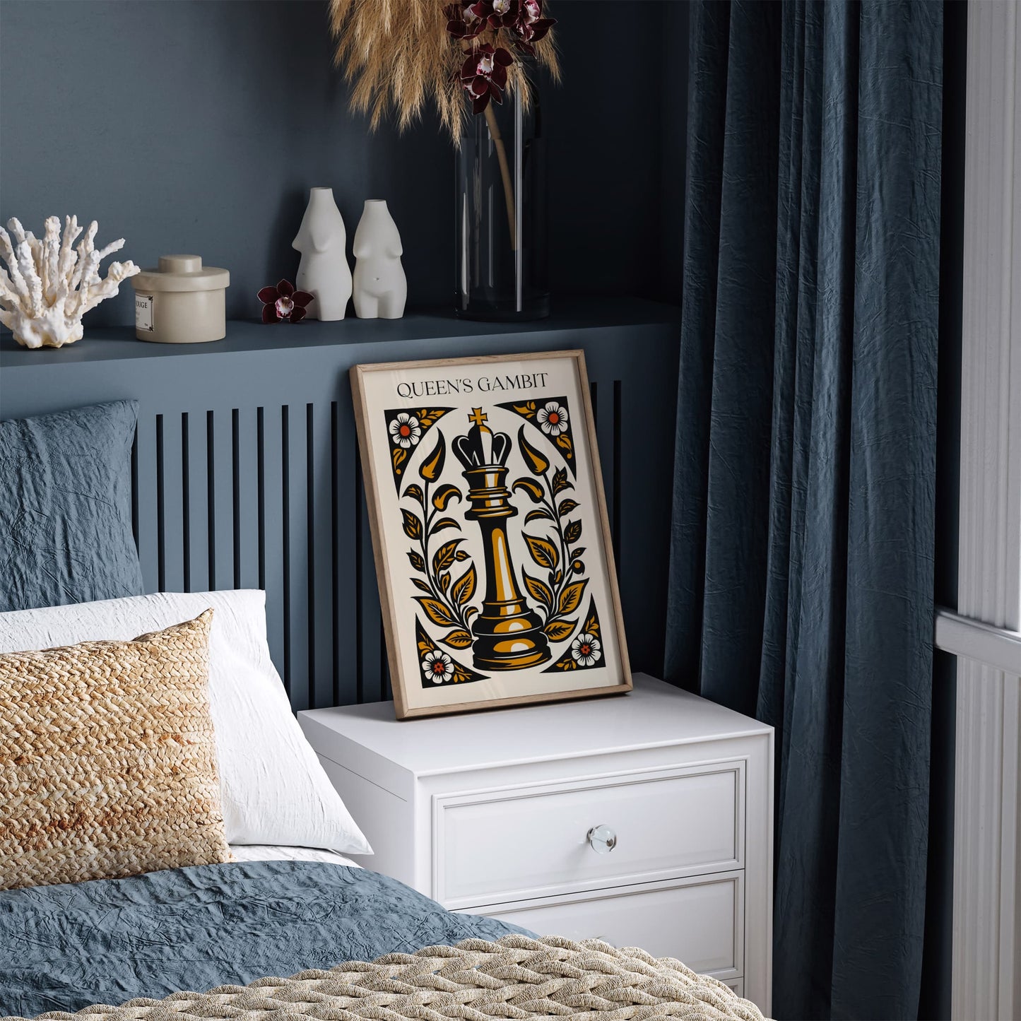 Queen's Gambit - Chess Piece Poster