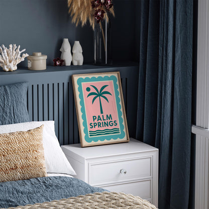 Palm Springs Poster - Retro California Desert Print