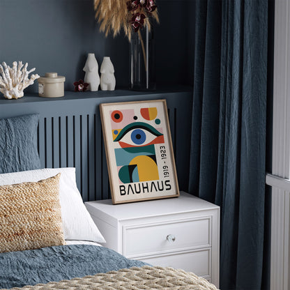 Bauhaus Modern Eye Poster