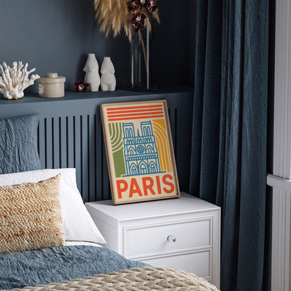 Paris Notre-Dame Travel Poster