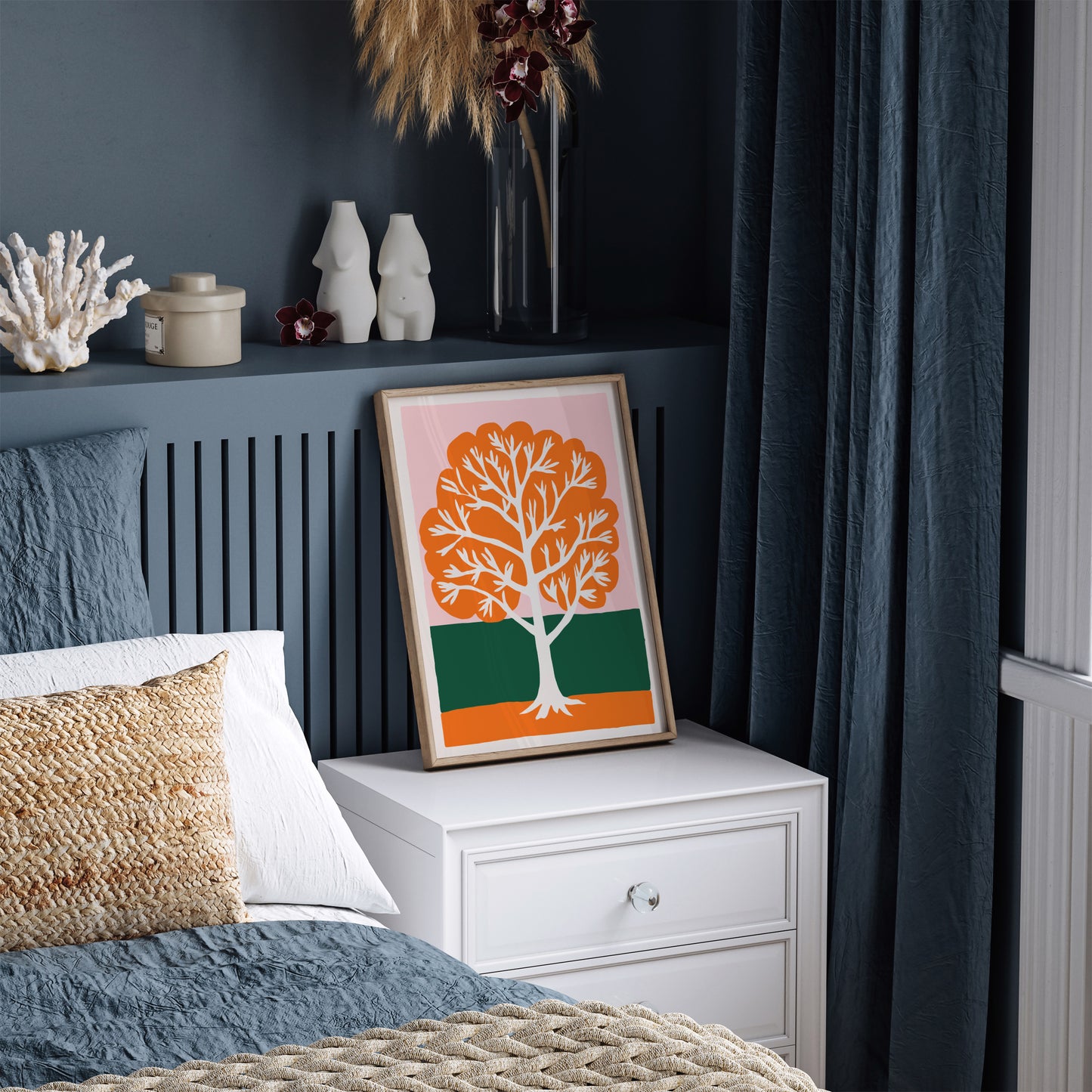 Modern Minimalist Tree Art Print 2024