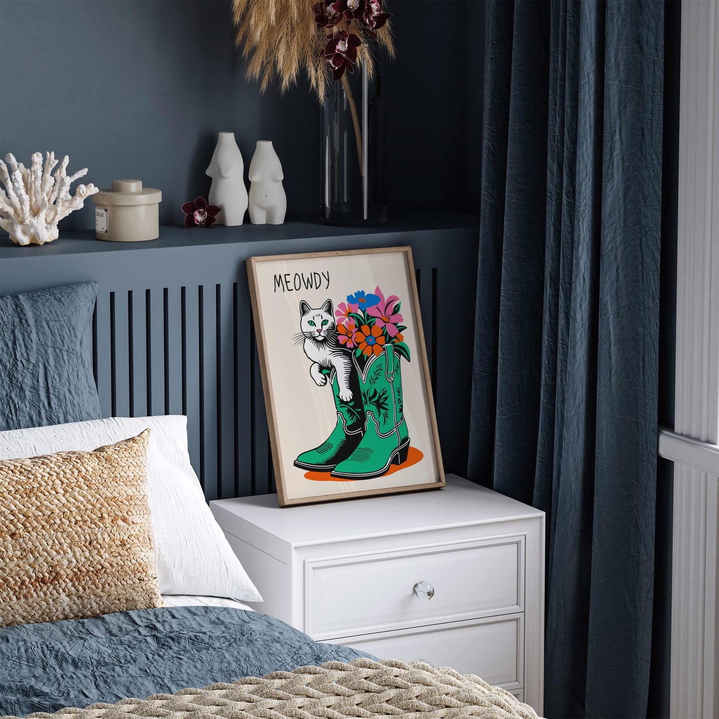 Meowdy Cat Cowboy Poster