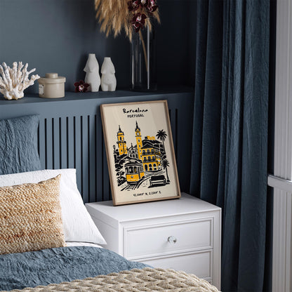 Barcelona Spain Poster 2026 – Travel Wall Art Print