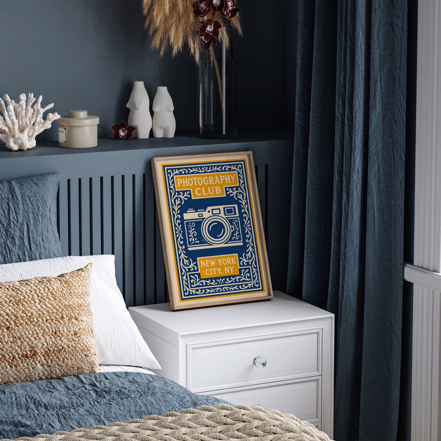 Photography Club NYC Poster – Blue New York Wall Art Print