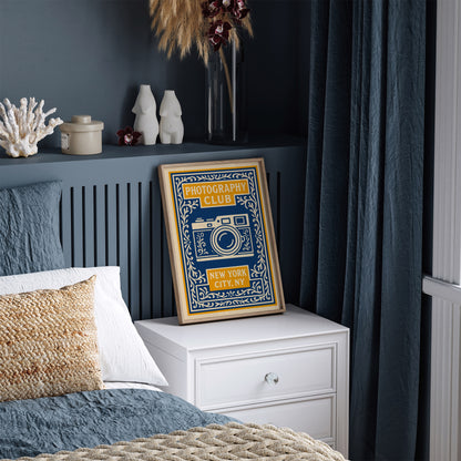 Photography Club NYC Poster – Blue New York Wall Art Print