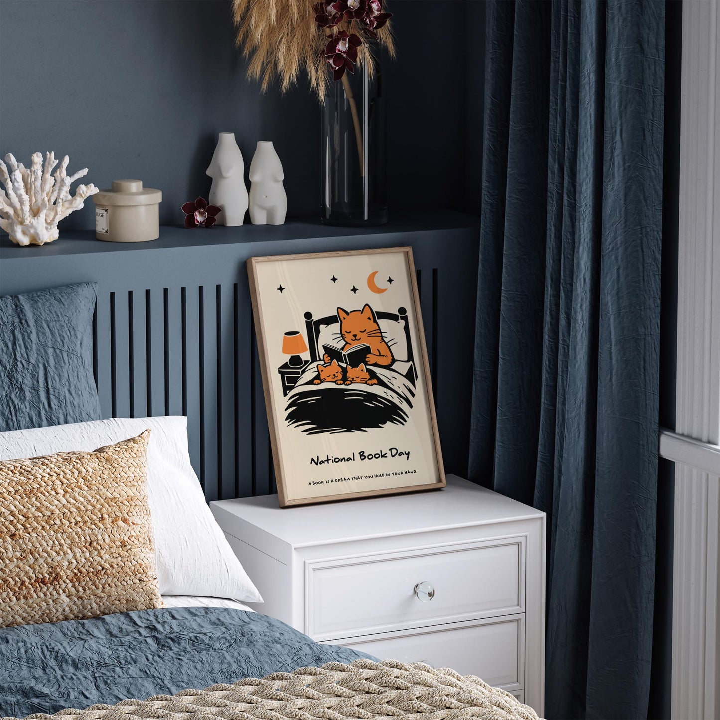 National Book Day Poster -  Book Lover Wall Art