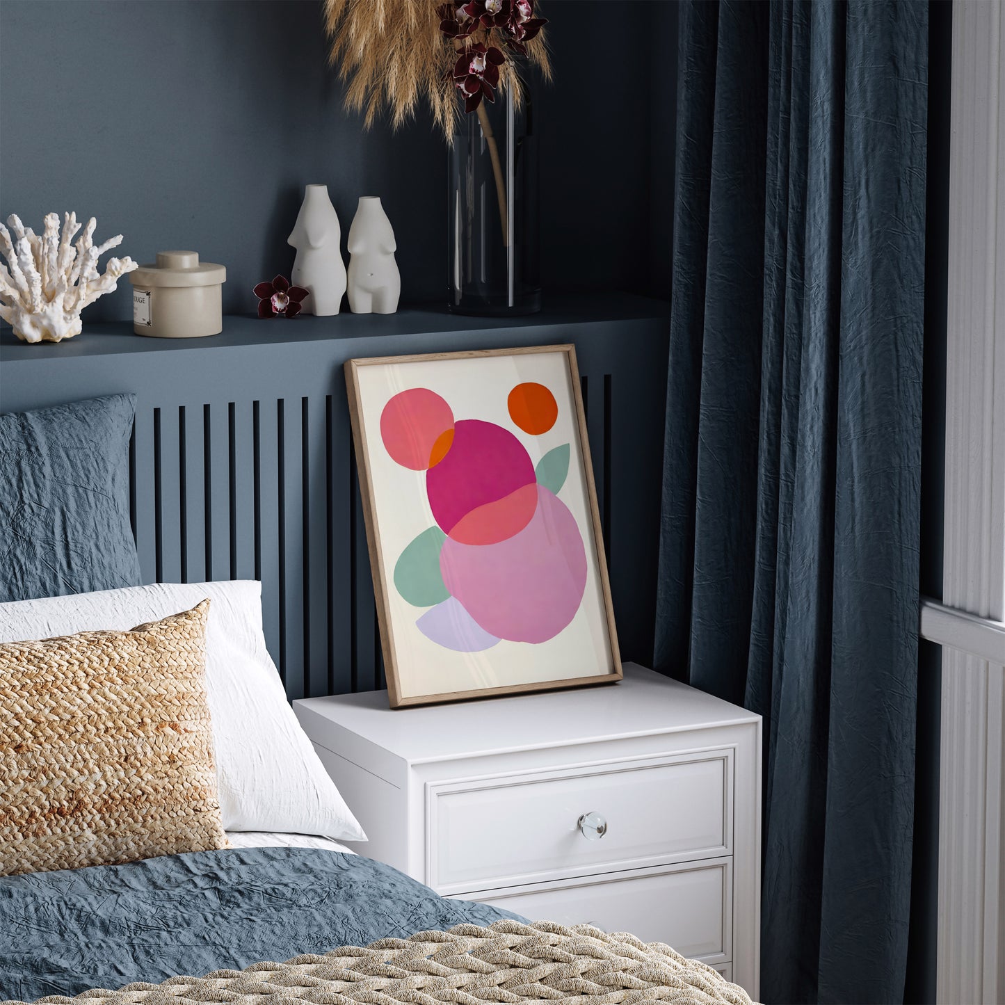 Modern Pinky Abstract Wall Art 2025